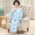 Áo hoodie dài tay làm mới phù hợp với thời trang mẹ và con gái cha mẹ-con XL màu mỏng phần mùa thu thoáng khí trung niên đồ bộ mùa hè cho cả gia đình Cha mẹ và con