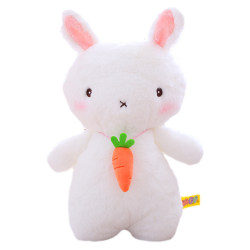 Carrot Rabbit Plush Toy Cute Little Rabbit Little White Rabbit Doll Doll Rag Doll Pillow Gift Girl