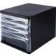 Четырехл черного файлового шкафа