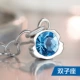 Vòng đeo tay bằng bạc pha lê T400 Vòng tay nữ bạc sterling Hàn Quốc Bộ cá tính đơn giản Phụ kiện Swarovski Chissen vòng thạch anh tóc vàng