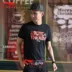 Li Ning áo sơ mi nam tay ngắn mùa hè nam tập thể thao quần áo thoáng khí thấm mồ hôi thoải mái áo mới tay áo áo thun dài tay the thao nam Áo phông thể thao