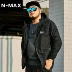 NMAX cỡ lớn áo khoác nam thủy triều chất béo áo khoác trùm đầu cộng với phân bón để tăng ngụy trang lỏng áo khoác khâu tay dài - Áo khoác Áo khoác
