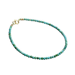 Ciel ແຮ່ທໍາມະຊາດສາຍແຂນ turquoise ທີ່ດີທີ່ສຸດ beads ເຂົ້າ 2mm ສາຍຄໍສາຍແຂນສາຍແຂນ anklet ແມ່ຍິງເດືອນທັນວາ birthstone