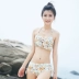 Bikini ba mảnh nữ 2019 mới ngực nhỏ tụ tập áo ba lỗ gợi cảm Hàn Quốc mùa xuân nước hoa nhỏ - Bikinis đồ bơi nữ dạng quần váy Bikinis