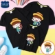 Quần áo bố mẹ mùa hè 2020 gia đình mới của ba và bốn mẹ và con mẹ và con gái áo thun cotton mùa hè chị và em trai ngắn tay - Trang phục dành cho cha mẹ và con