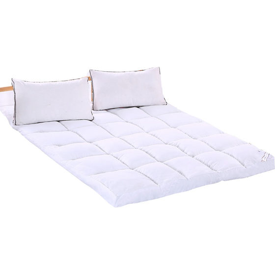 Thick feather velvet foldable student double bed mattress