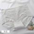 Jindu Jindu cotton đồ lót của phụ nữ trong quần lót thắt lưng ren quần gợi cảm kích thước lớn vải cotton quần lót nam lưới Giữa eo