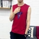 Mùa hè nam vest thể thao rộng kích thước lớn thanh niên thủy triều không tay áo thun nam cotton tròn cổ áo vest - Áo vest cotton áo lông cừu