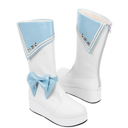 Spring and autumn product new LOLITA Lolita boots Taobao navy style sponge cake thick-soled high boots 8490