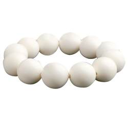 Ivory fruit bracelet, 108 ivory-like bracelets, hippo tooth white beads, for men and women, couples