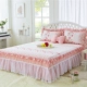 Bông giường bedspread váy cotton một mảnh theo phong cách Hàn Quốc mùa hè đầm ren công chúa 1.5 / 1.8m chống trượt bộ đôi - Váy Petti giường váy