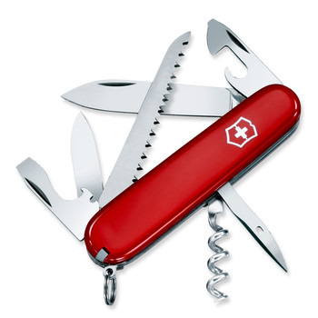 ດັ້ງເດີມ Swiss Army Knife 91mm Camper (ສີແດງ) 1.3613 Victorinox Mini Multi-function Folding Swiss Knife