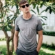 [Giải phóng mặt bằng] 2018 hè mới quần áo nam retro giặt cotton cũ cổ tròn áo thun ngắn tay nam 740 Áo phông nam hàng hiệu