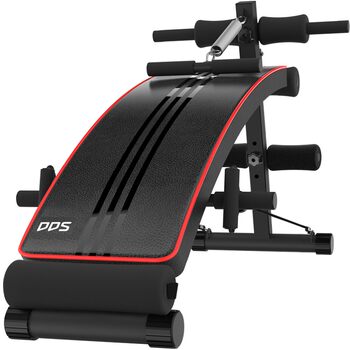 Household abdominal muscle training aid to reduce belly sit-ups