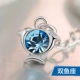 Vòng đeo tay bằng bạc pha lê T400 Vòng tay nữ bạc sterling Hàn Quốc Bộ cá tính đơn giản Phụ kiện Swarovski Chissen vòng thạch anh tóc vàng