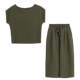 Pierre Cardin linen dress summer chiffon ຝ້າຍສອງສິ້ນ