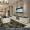 Dễ dàng xây dựng nội thất phòng khách TV tủ bàn cà phê kết hợp kính cường lực căn hộ nhỏ phòng ngủ sơn đen - Bộ đồ nội thất nội thất phòng khách