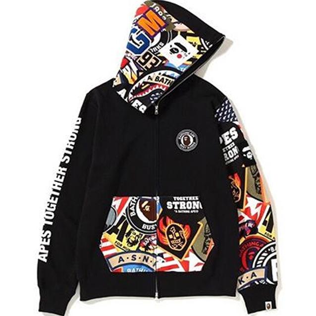 bape kids徽章系列卫衣