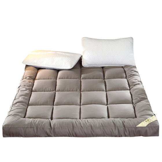 Thickened warm foldable down velvet double mattress