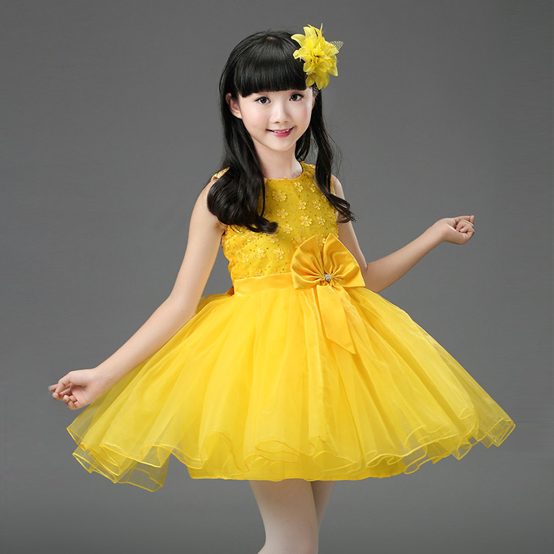 girls princess ballet chorus dresses Children day performance Dress