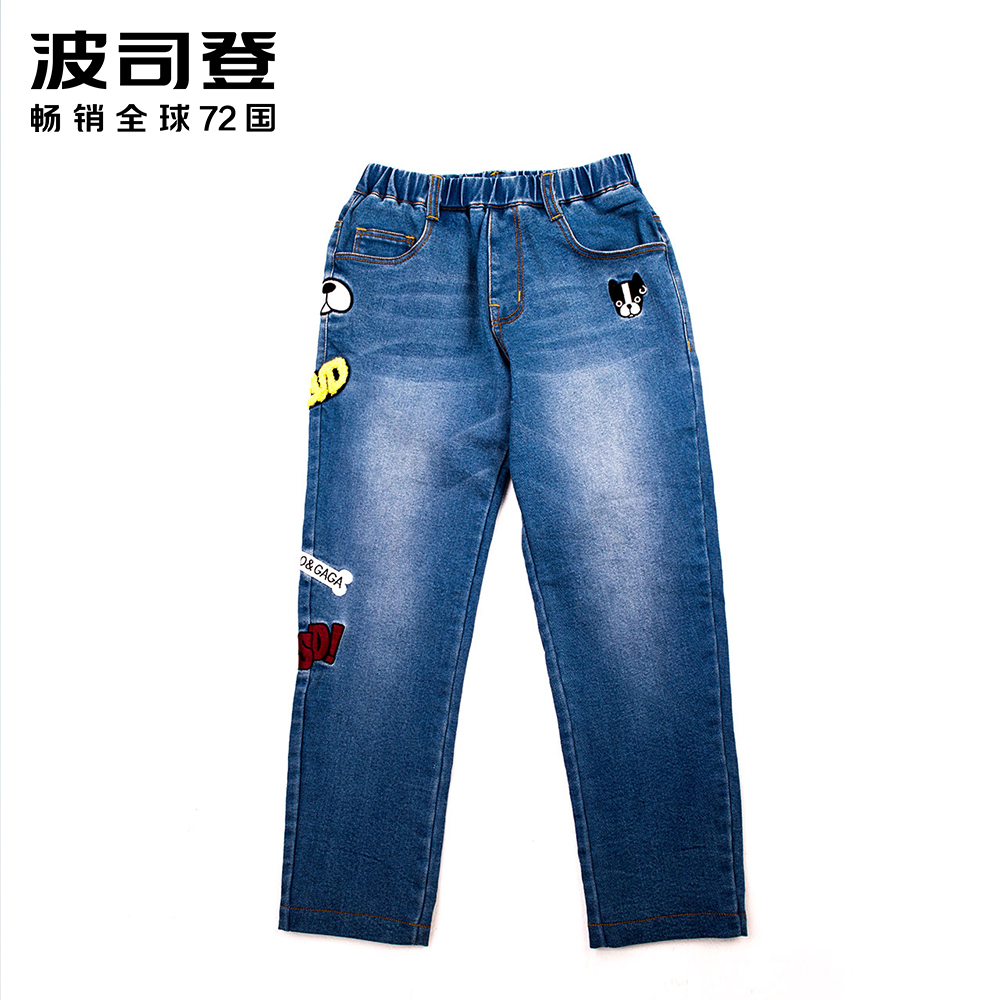 Thời trang thời trang xuân hè Bosden trai Jeans trẻ em Thu Jeans Quần C731CM0038