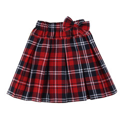 Girl's plaid skirt Children's short -sleeved long -sleeved shirt set Performing school uniforms in school uniforms
