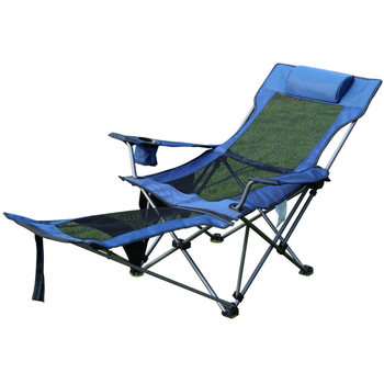 Outdoor folding chair with two functions for sitting and lying, lunch break bed