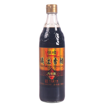 Hengshun Vinegar Six-Year Aged 580ml *12 Bottles Gift Vinegar Glutinous Rice Grain Brewed Edible Vinegar Zhenjiang Specialty