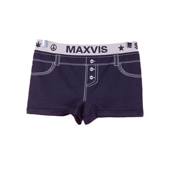 ຊຸດເພງສົ່ງຟຣີ 79GDMW304 ແມ່ຍິງ counter navy blue couple mid-waist leggings boxer briefs pair 12