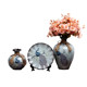 Three-piece set of American vase and ancient vase for entryway