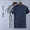 Gray+treasure blue (round neck)