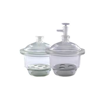 Huao Glass Drying Dish Vacuum Dryer Transparent Brown Laboratory Drying Dish Thickened Moisture-Proof 120 150 180 210 240 300 350 400 450mm