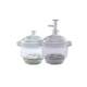 Huaou glass desiccator drying dish vacuum dryer transparent brown laboratory drying dish thickened moisture-proof 120 150 180 210 240 300 350 400 450mm