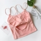 Camisole ống hàng đầu đáy quần lót chống ánh sáng tập hợp ngực với miếng đệm ngực gợi cảm đẹp trở lại có thể được mặc bra 2 dây