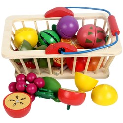 Introduction to the family fruit and vegetable basket set magnetic cut.