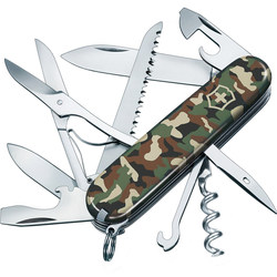 Victorinox Swiss Army Knife ແທ້ 91mm Original Camouflage Hunter 1.3713.94 Multifunctional Folding Knife