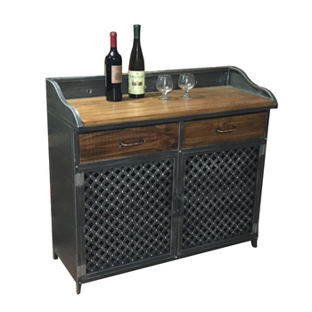 Loft Industrial Style Retro Sideboard Iron Storage Cabinet Hotel Tea Table Cupboard Vintage Sideboard Side Cabinet