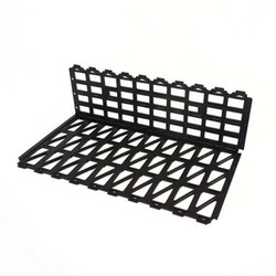 Supermarket fruit guardrail partition ຜັກສົດ L-shaped partition bed bottom baffle pile head plastic table fence display