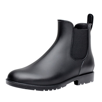 Classic chelsea rain shoes waterproof fashion short plate