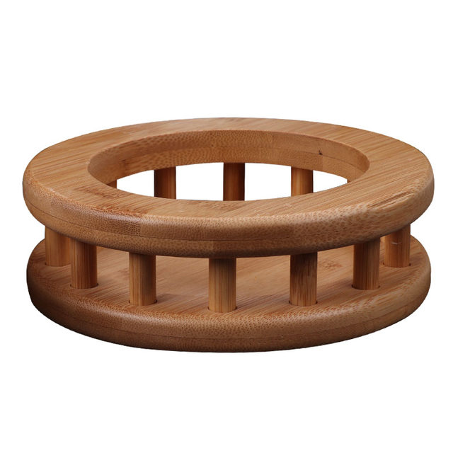 Stew pot rack water rack cup steamed bowl bottom support coaster insulation pad bamboo cup dining table pad anti-scalding pad support