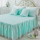 Single bed váy khăn trải giường thành viên 1,5m 1.8m bông giường bìa trượt bảo vệ ren Simmons nhóm rắn công thức - Váy Petti