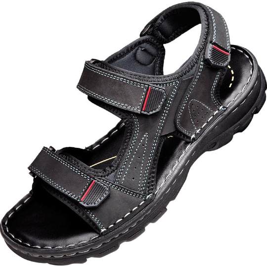 男士凉鞋2025新款夏季真皮青少年沙滩鞋潮上班高端外穿司机专用雨