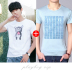 Playboy Mùa Hè Ngắn Tay Áo T-Shirt Nam Thời Trang Cá Tính In Ấn Youth Tops Thoải Mái Giản Dị Nửa Tay Áo của Nam Giới Thủy Triều Áo phông ngắn