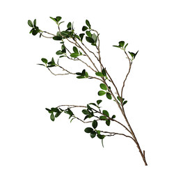 Artificial Milan Leaf Flower Green Plant Fake Plant Flower Branch Decoration Home Model Room Flower Arrangement Plastic Bouquet