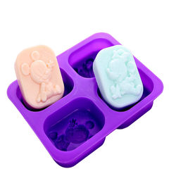 ຮູບໄຂ່ Mickey Mickey Mouse handmade soap mold soap base diy breast milk soap soap silicone cake baking