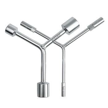 Multifunctional extended y-shaped triangle tool socket wrench