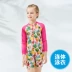 Đồ bơi trẻ em Zoke cho bé gái một mảnh áo chống nắng dài tay cho bé - Bộ đồ bơi của Kid Bộ đồ bơi của Kid