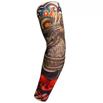 Tattoo Sleeves for Men, Floral Arm Sleeves for Women, Ice Silk Arm Sleeves, Summer Cycling and Driving Seamless Cool Sleeves, Sun Protection Arm Guards