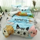 Trẻ em cậu bé phim hoạt hình bông bông chăn denim 1,2m khăn trải giường 1,5m giường ba mảnh 4 người - Bộ đồ giường bốn mảnh