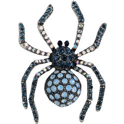 519 Vivid Retro Full Diamond Spider Brooch Exquisite High-end Insect Corsage Luxurious Temperament Brooch Accessories for Women